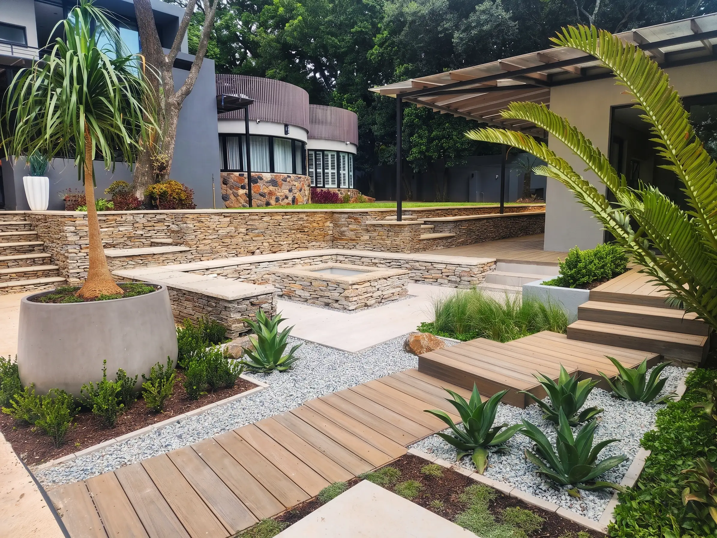 Landscaping project in Johannesburg by Living Green Landscapes